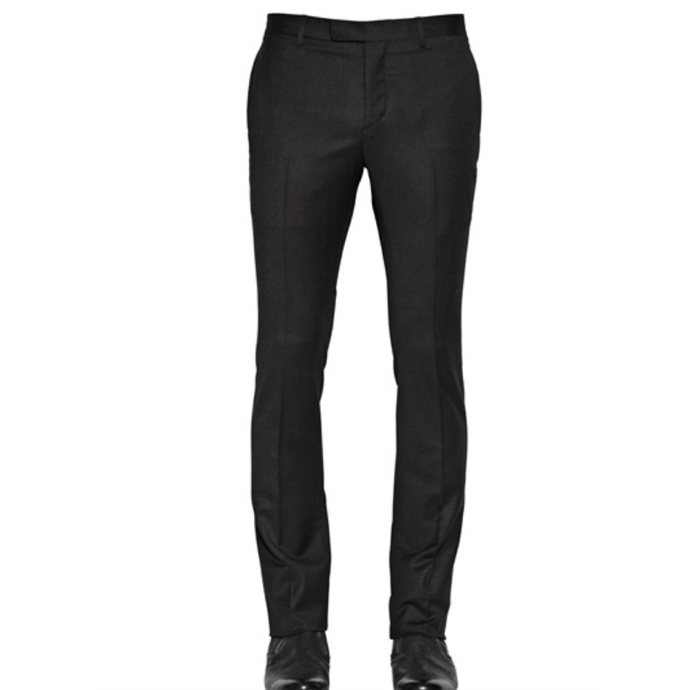 John Varvatos Black Trousers Dress Wool Pants Slacks 48